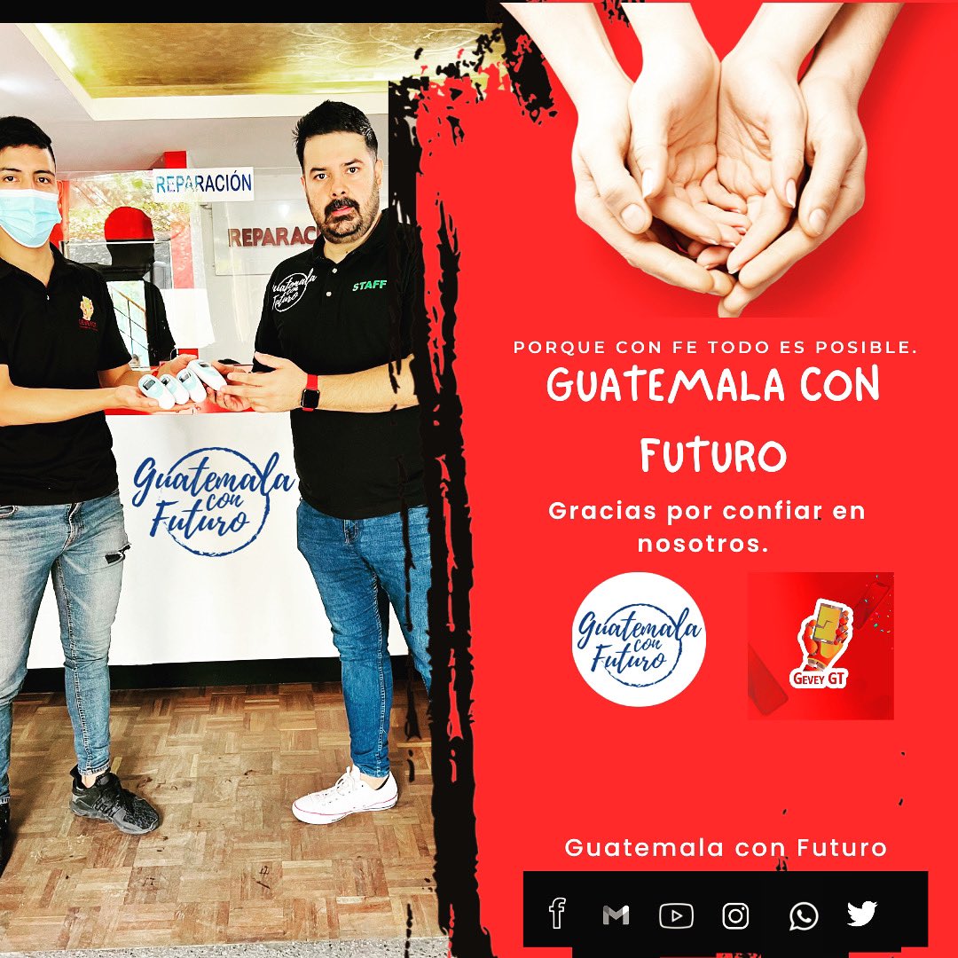 GuatemalaFuturo's tweet photo. Agradecemos el apoyo y la confianza a Gvey Reparación de Celulares Guatemala, con su donación de cuatro termómetros digitales, fueron beneficiadas cuatro aldeas del interior del país.
#Guatemalaconfuturo
#Porqueconfetodoesposible
#gevey #losmerosmeros https://t.co/fvOU7OHnrt