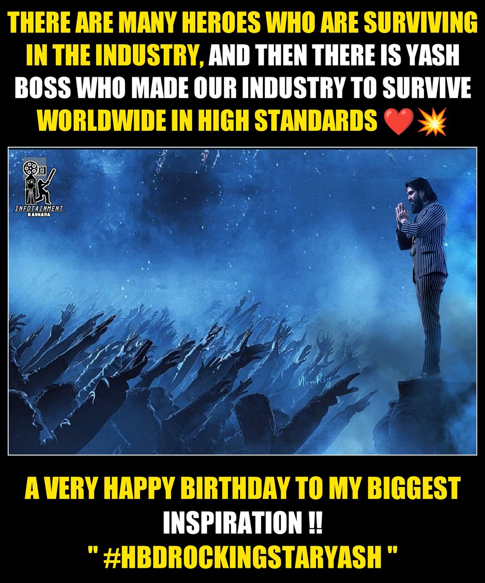 Myview_south's tweet photo. #HBDRockingStarYash
#YashBOSS #Yash19 
@TheNameIsYash BOSS https://t.co/c5yfmujPOR