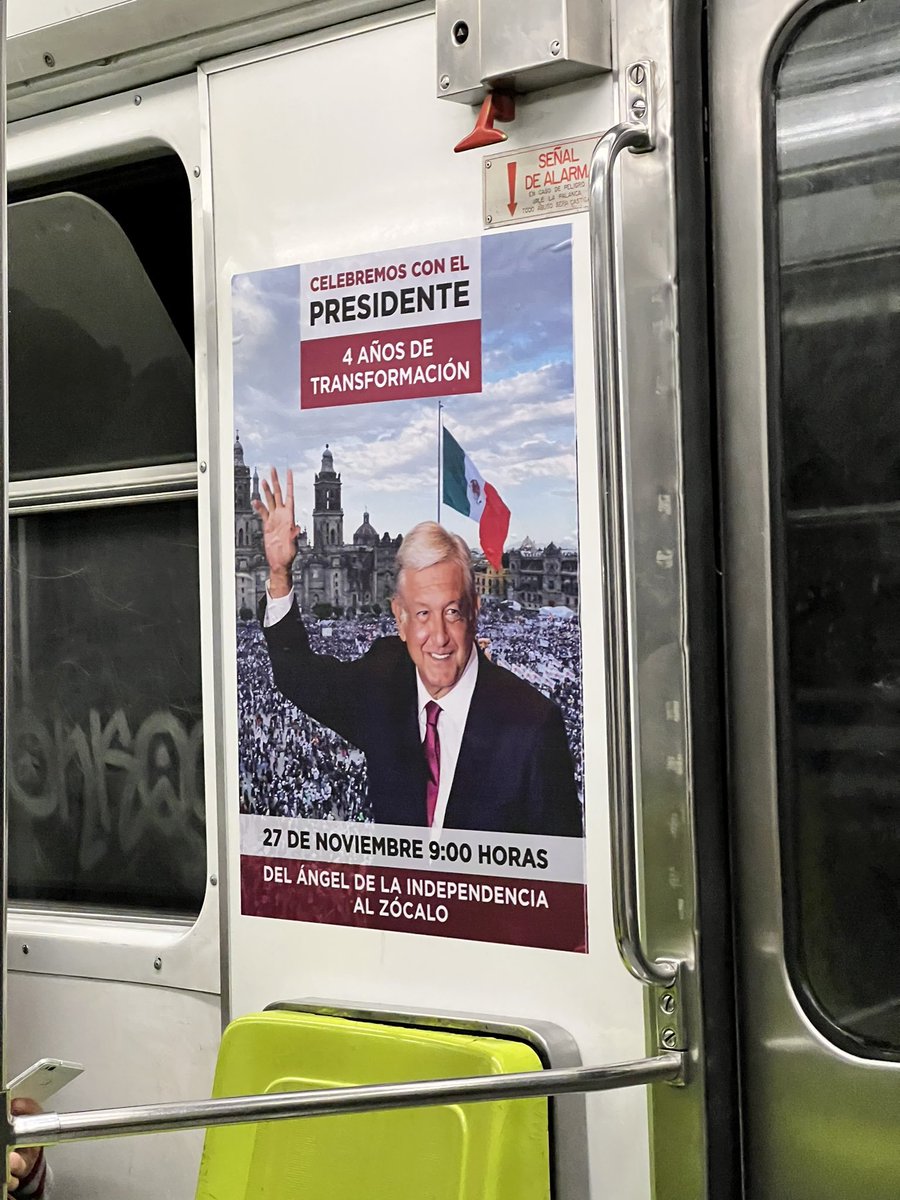 #MetroCDMX
#EsClaudia 
Sigan celebrando la cuarta transformación