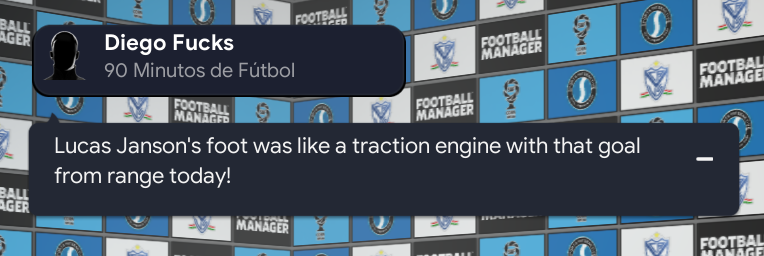 Diego seems like the kind of guy who really does. Anyone who quotes Partridge must.