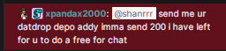 shanohni's tweet photo. dropping a $200 freeeeeeee in my chat sponsored by @lucasdr13 

GET IN HERE RIGHT NOW 

https://t.co/bxSG2k3Iwp https://t.co/Mriab7fUgw