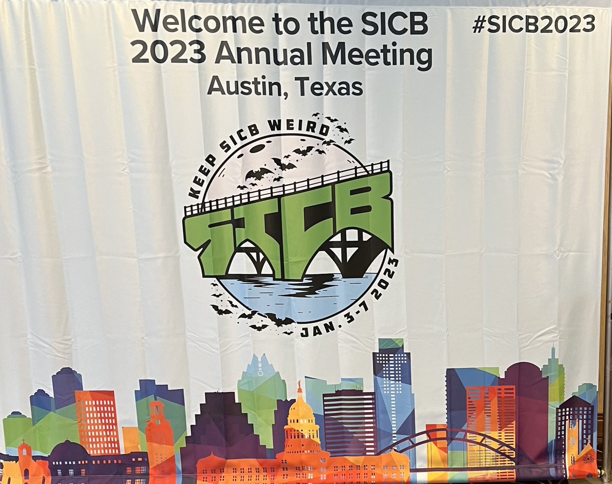 So long Austin and #SICB2023. Thanks for returning us to an inspirational week of ideas, creativity, and personal interactions we all have missed and needed.