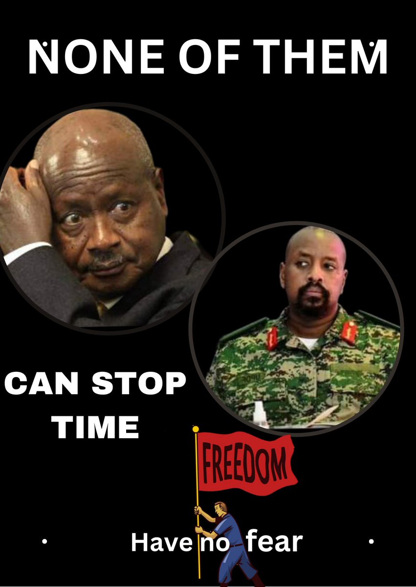 When we lose our fear, they will lose their power. None of them can stop time.

#ENDM7Dictatorship 
#StopMuseveni
#M7MUSTGO 
#EndPoliceBrutality 
#StopEACOP 
#BRINGBACKOURPEOPLE
