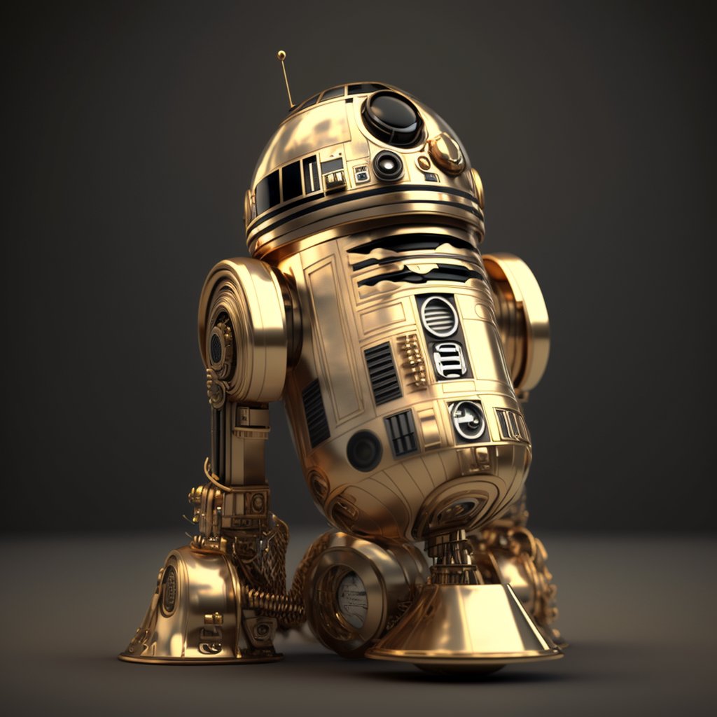DmitriyNFTArt's tweet photo. Which one do you like? C-3PO &amp; Darth Vader mix, C-3po &amp; #r2d2 mix,  #c3po #DarthVader &amp; R2D2 mixes. #ai #art #nftcommunity #midjourney #artificcial_intellegence #starwars https://t.co/QFlACo5C8v
