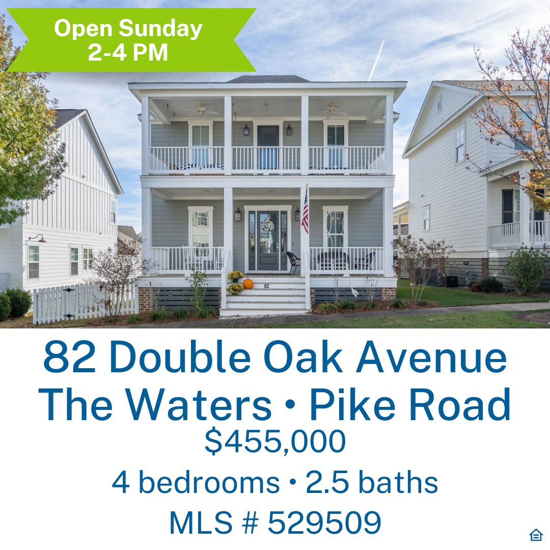 NewWatersRealty's tweet photo. These beautiful Pike Road homes are open Sunday!! Stop by for home tours. 

https://t.co/917Z4dOWuB

#newwatersrealty #pikeroadrealestate #pikeroadalabama #openhouse https://t.co/e5kZxy9pRd