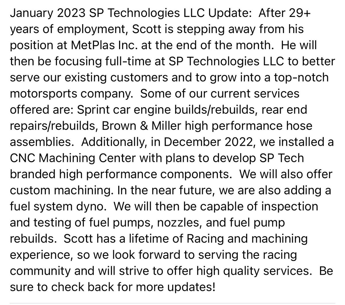 Watch for more news in the near future!