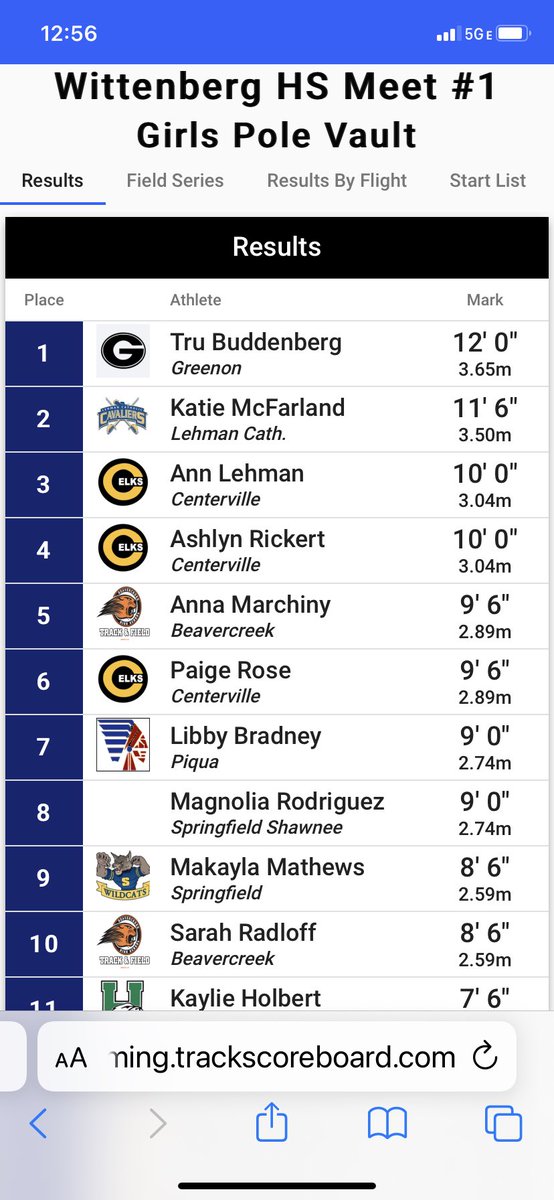 Buddenberg of Greenon and McFarland of Lehman Catholic go 1-2 in the pole vault at Wittenberg. <a href="/OHMileSplit/">MileSplit Ohio</a> <a href="/Finishtiming/">Finishtiming</a> <a href="/LehmanCatholic/">Lehman Catholic High School</a>