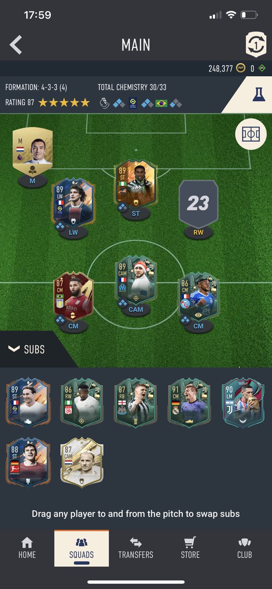 98skinner's tweet photo. @FUT_Rory Just need to make some changes because I don’t like the flow. Any suggestions? https://t.co/KvvWIO5yuE