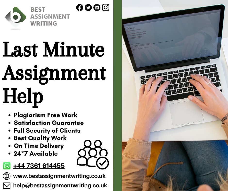 B_A_Writing's tweet image. Be confident! Because you choose our Last Minute Assignment Help.
Order Now:
#lastminuteassignmenthelp #lastminuteassignmentwritinghelp #writingassignmenthelp #onlineassignmenthelp #writingassignment #assignmenthelp #bestassignmentwriting