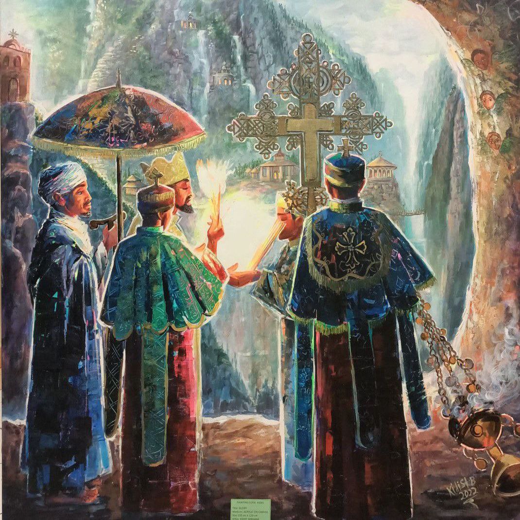 Exoticethiopian's tweet image. እንኳን ለጌታችን ፡ለመድኃኒታችን ለእየሱስ ክርስቶስ የልደት በዓል ከነቤተሰብዎ በሰላምና በአንድነት አደረሰዎ!
 መልካም በዓል‼️
This splendidly designed creative painting is done by artist @KidistGebregio1 
#painting #creativepainting #EthiopianChristmas