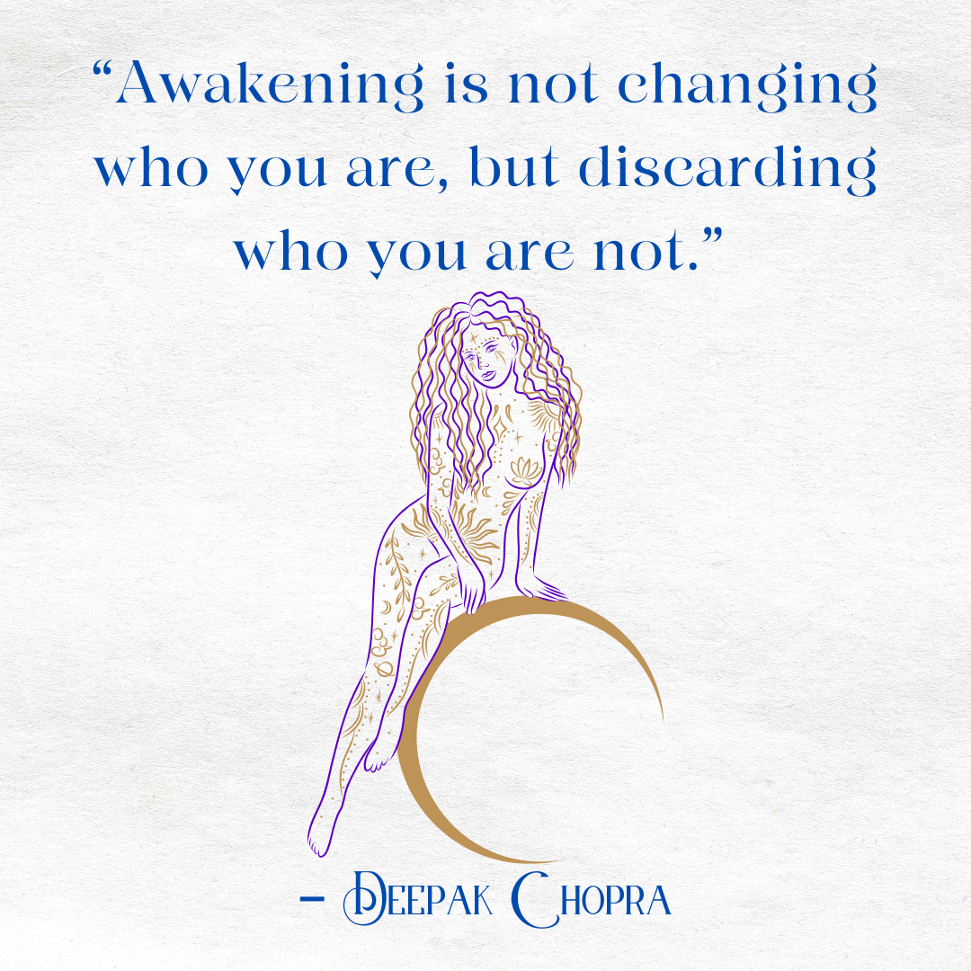newleafyourlife's tweet photo. Awakening is not changing who you are, but discarding who you are not. Deepak Chopra.

Consider that for a moment. 

Who are you? https://t.co/UG6sLq2TQF