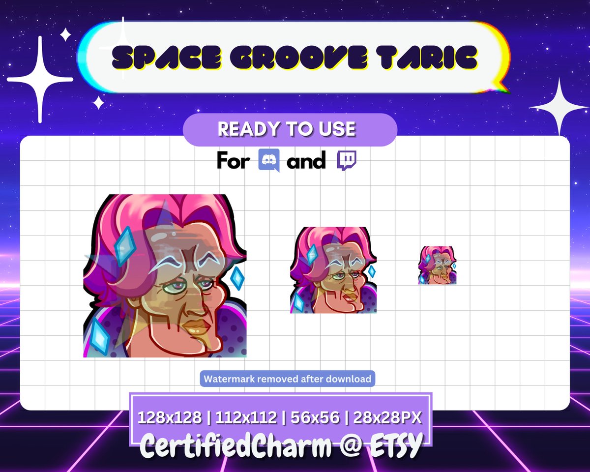 C3rtifiedCharm's tweet photo. Excited to share the latest addition to my #etsy shop: Cute Space Groove Taric Emote for Twitch/Discord | Premade Custom Twitch Emote | Gaming | Streamer Graphics | Stream Emotes https://t.co/sUCA09Na41 #videogame #spacegroovetaric #spacegroove #spacegrooveemote #leagueemote https://t.co/0BKwese5QQ