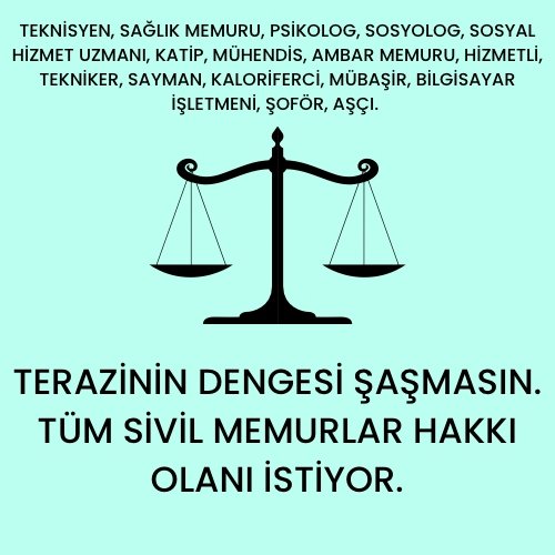 CalganSultan's tweet photo. #ADALETmemurundaBAŞLAR 
Ceza infaz kurumlarında TEK ÜNVAN YOKTUR  
SİVİL MEMURLARI YOK SAYMAYIN
ADALET BAKANLIĞI ÇALIŞANLARI TÜM ÜNVANLARLA BİR BÜTÜNDÜR.
Sivil Memurlar  7.Yargı Paketine dahil edilmelidir

@adalet_bakanlik @RTErdogan @bybekirbozdag @YavuzEnis @dbdevletbahceli https://t.co/WKHiHgoz6C