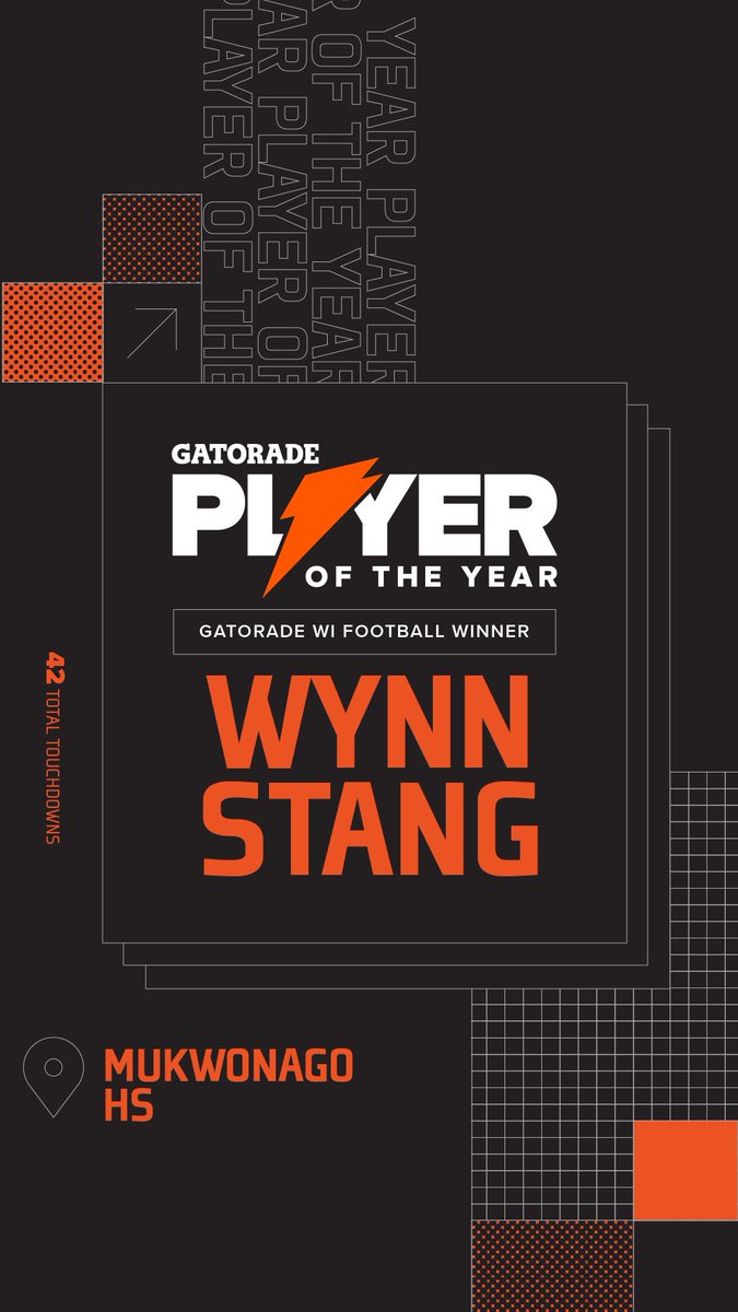 Extremely Blessed and Honored to be named Wisconsin Football Gatorade Player of the Year!!! Dream come true. #GatoradePOY @Gatorade