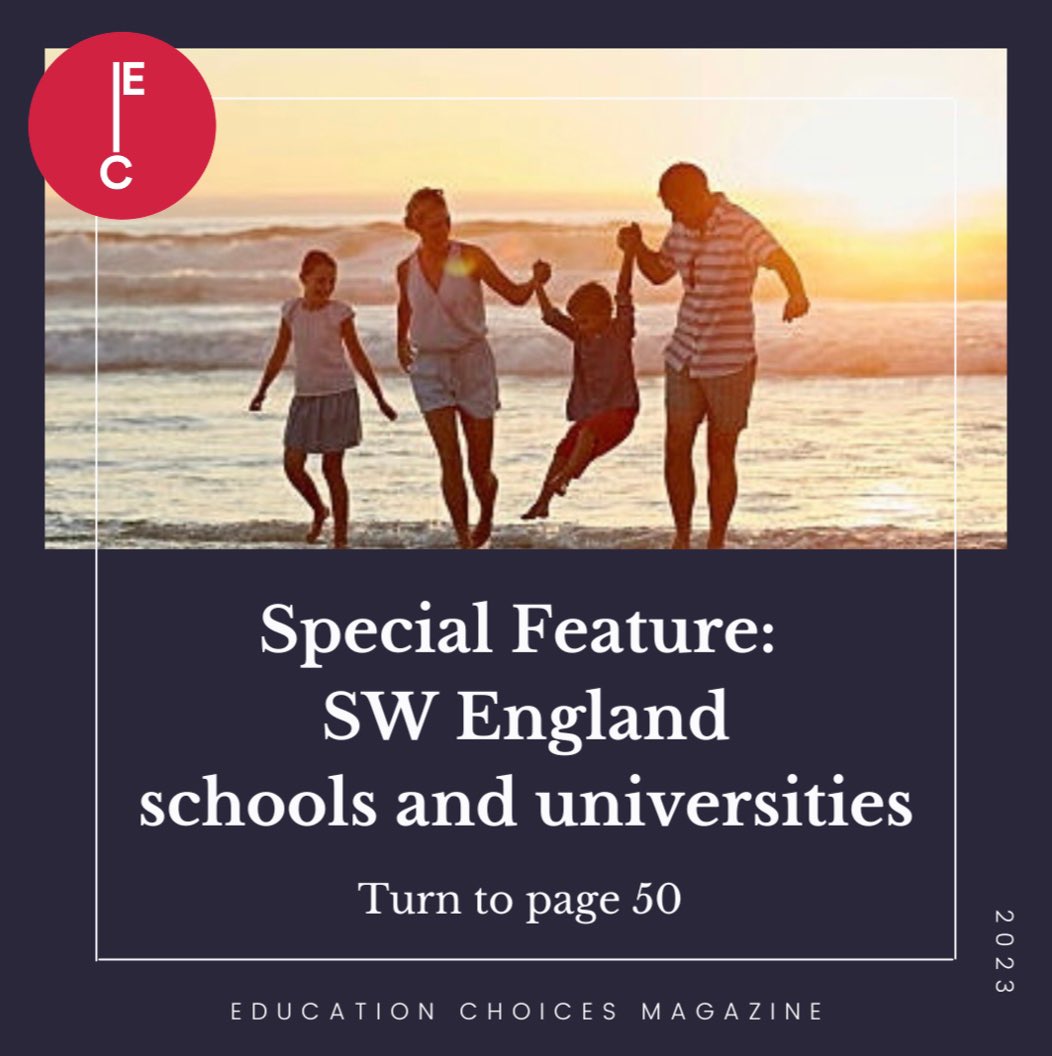 edchoicesmag's tweet image. Turn to pages 50 to 64 to see Education Choices Magazine’s SW England maintained schools, recommended independent school options and universities listing 👏🏼👏🏾👏🏿

Please see:
issuu.com/educationchoic…

#schools #SWEngland #Cornwall #devon #universities #education
