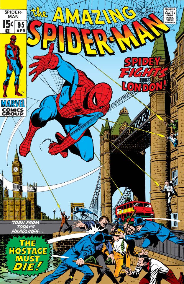 MarvelADay's tweet image. Amazing Spider-Man #95, 1971. #MarvelADay #ASM95
“Trap For a Terrorist!”
Writer: Stan Lee
Pencils: John Romita
Inker: Sal Buscema
Cover: John Romita/Sal Buscema