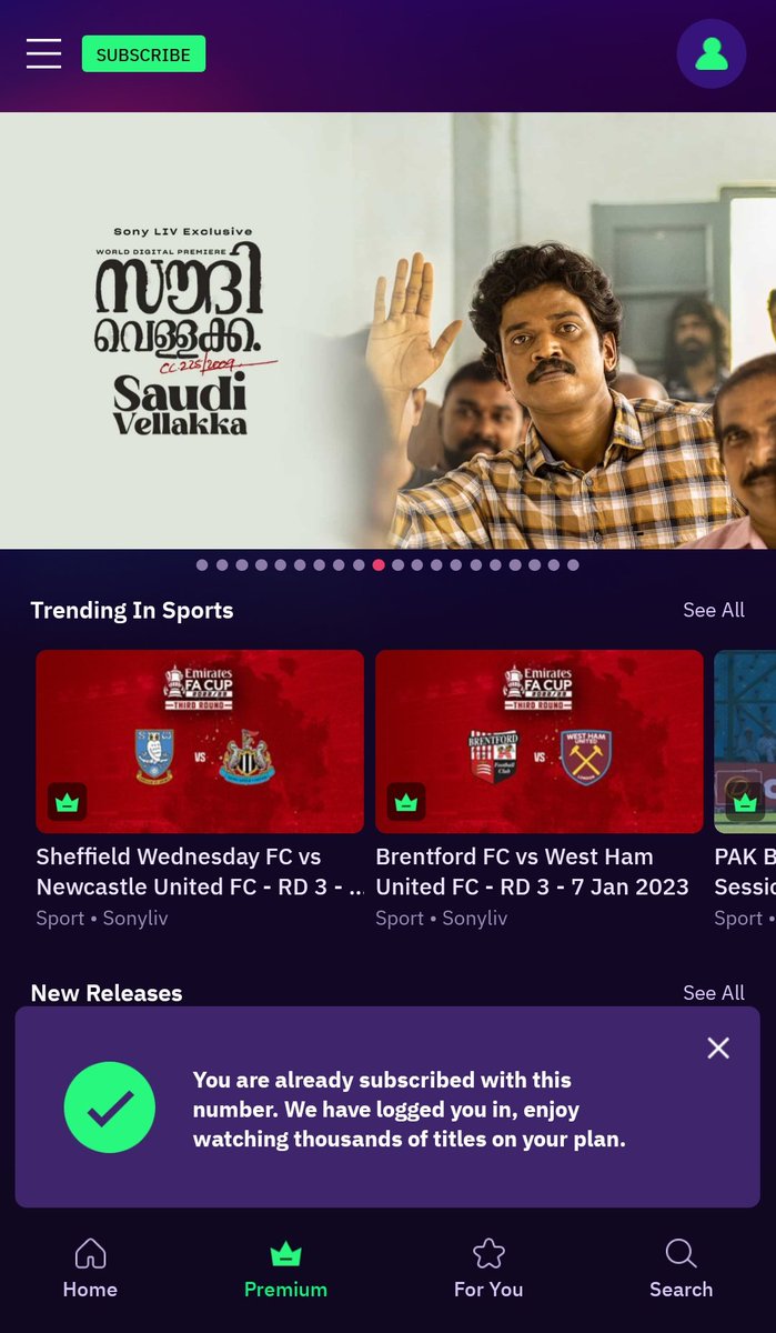 TheProCA_'s tweet photo. @ottplayapp I hv coupon code for subscription. But when I m applying that coupon then during payment showing message of "Error Occurred" and Msg showing in below screenshot ghat I hv already subscribed.
Plz do something
I hv this problem since morning
Thank you https://t.co/CCPOgRbeqJ