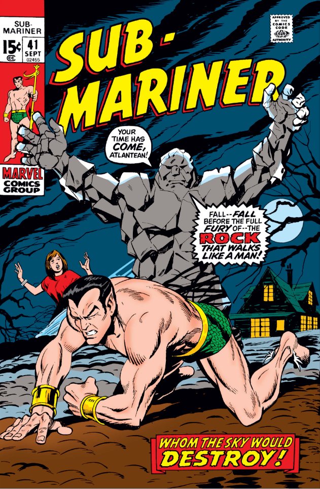 MarvelADay's tweet photo. Sub-Mariner #41, 1971. #MarvelADay #SM41
"Whom the Sky Would Destroy!”
Writer: Gerry Conway
Pencils: George Tuska
Inker: Sam Grainger
Cover: George Tuska/Mike Esposito https://t.co/s1Xn6txdyr