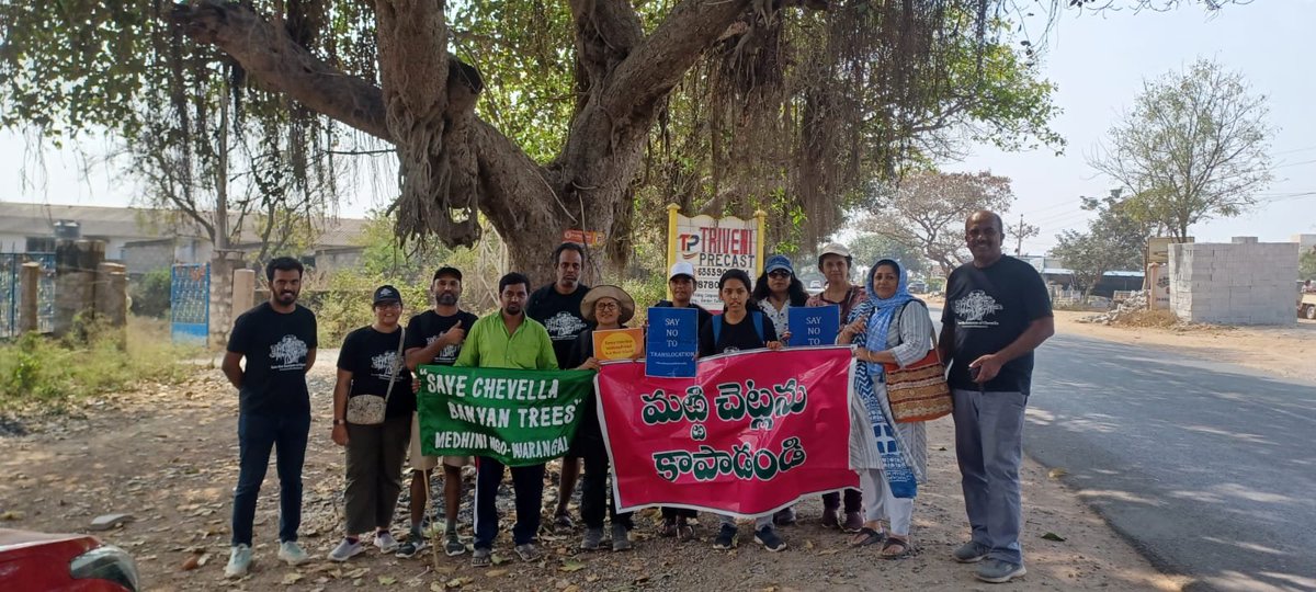 DhirajKaveri's tweet photo. Walked 9Km with #DesamKosamPrakash who is walking 200Kms #Warangal- Manneguda for Banyans Of Chevella
#WalkForNature
#WalkForFuture
#MarriChettuManaChettu
@chevellabanyans
#heritageofhyderabad
#NationalTree
#SaveTrees
#SaveBirds
@vijayasihs
@NHAI_Official @KTRTRS @PMOIndia https://t.co/iENOZkAw5P