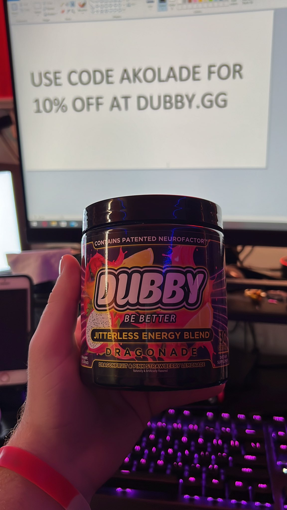 LETS GOOOO MY DRAGONADE FROM @DubbyEnergy CAME IN BABYYY!!!!! fr its actually lit yall should 100% go get some they got a new flavor i ordered ill let yall know how it is when it comes in❤️ https://t.co/u0GXrSoYWD