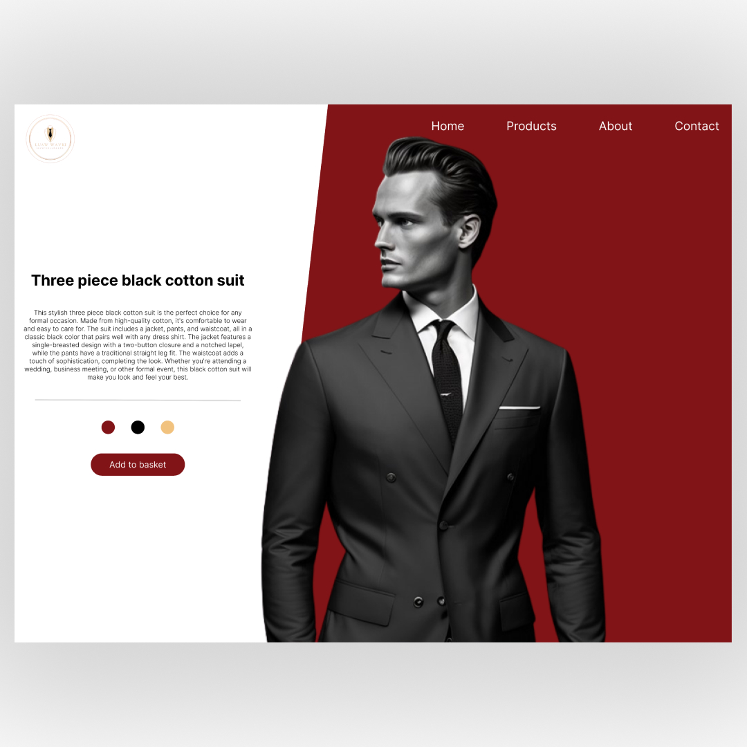 Avoid_Design's tweet image. Today I made a design for a suit tailor website.🤵🏻 As usual I have done it in Figma.👨‍💻 I hope you like it.😊 See you next time.👋

#clean #cleandesign #ui #ux #uiux #uiuxdesign #uidesign #uxdesign #designer #figma #design #webdevelopment #web #html #htmlcss  #css #css3 #suit