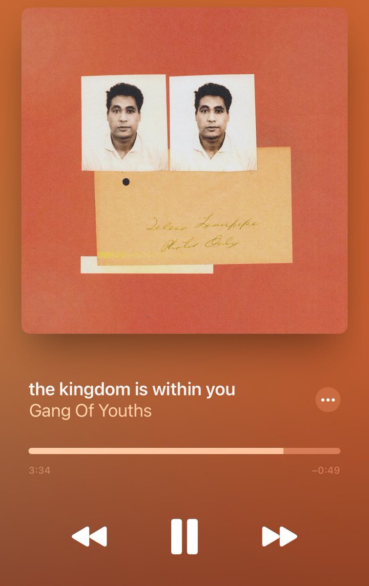 Don’t think I’ll ever be able to get over this song by <a href="/gangofyouths/">gang of youths</a> , as good as it gets.