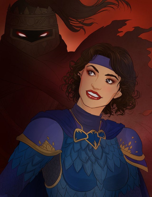 「Kitiara and Lord Soth by Autumn-Sacura 」|Benのイラスト
