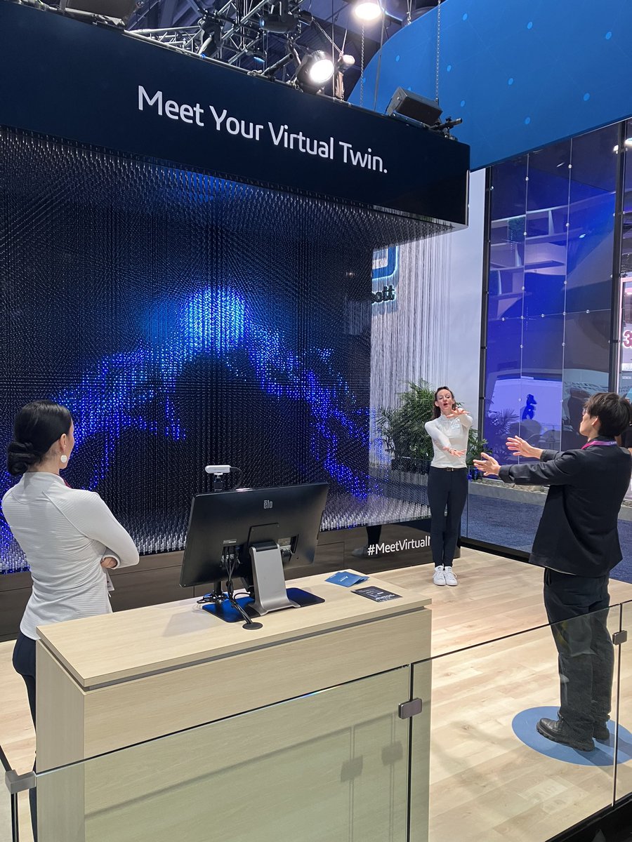 Westworld1973's tweet photo. @Dassault3DS booth here at #CES2023 checking out the awesome #MeetVirtualMe https://t.co/EGXg7qWV3X