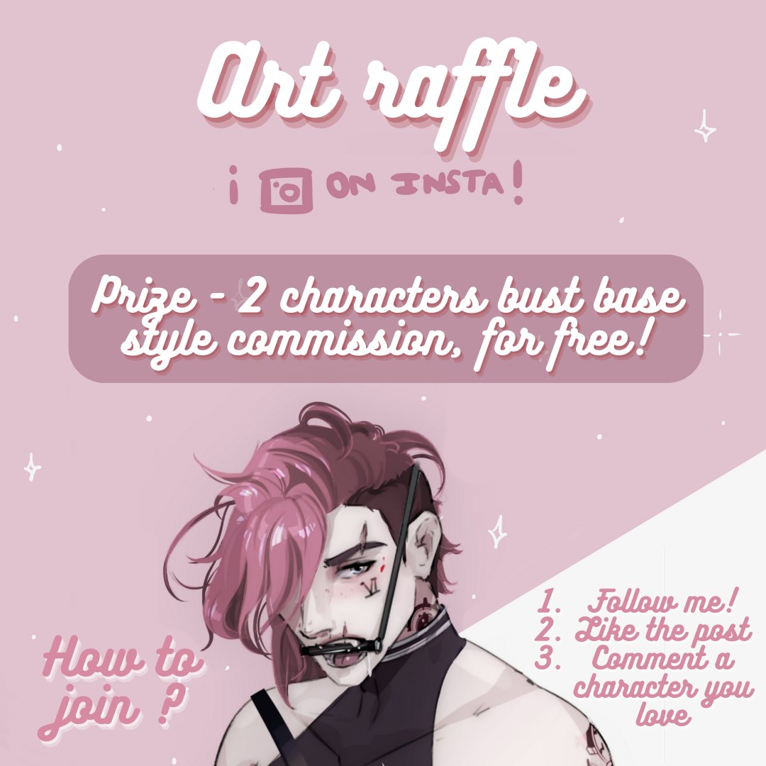 I'm back~
As the post says it's raffle time, both here and on Instagram, but doing something different to celebrate 10k. Hope you like the idea 💙
Winner will be announced in Jenuary 21, just follow the info on the post to participate.
#merchgiveaway #artraffle #artgiveaway