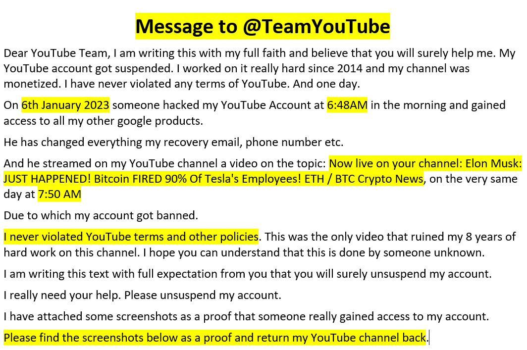mdfarhan1801's tweet photo. @TeamYouTube @YouTubeIndia @youtube @YouTubeCreators  Dear YouTube Team, Please read my message from image, because I can't describe my issue in few words. My YouTube Channel with more than 2,20,000 Subscribers Got Suspended
YouTube Channel URL : https://t.co/BKohpciUg3 https://t.co/H2JHxRczq6