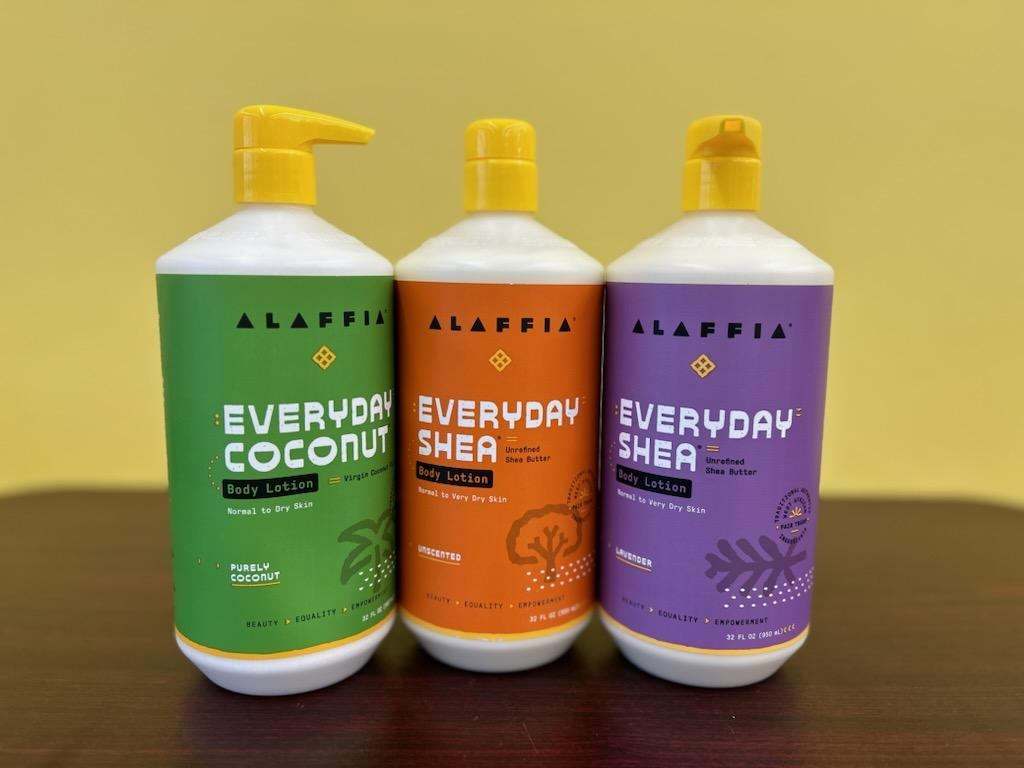 OshkoshFoodCoop's tweet photo. Happening now 'til 2 p.m.! It's #Sample Saturday at your #Oshkosh Food Co-op. Say goodbye to winter dry skin with Alaffia Everyday Shea body lotion. Alaffia uses proceeds from the sale of its products to alleviate poverty and encourage gender equality in Africa. https://t.co/ABzg2L8Aqk