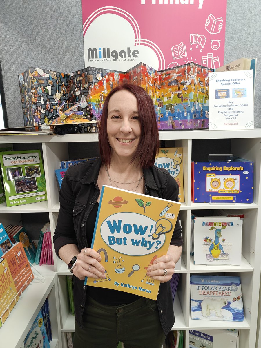cleverfiend's tweet photo. Wow! Great book and great author @SciKathryn Only a few copies left in the ASE stand! #aseconf23 #aseconf2023 https://t.co/GyjW3buC0B