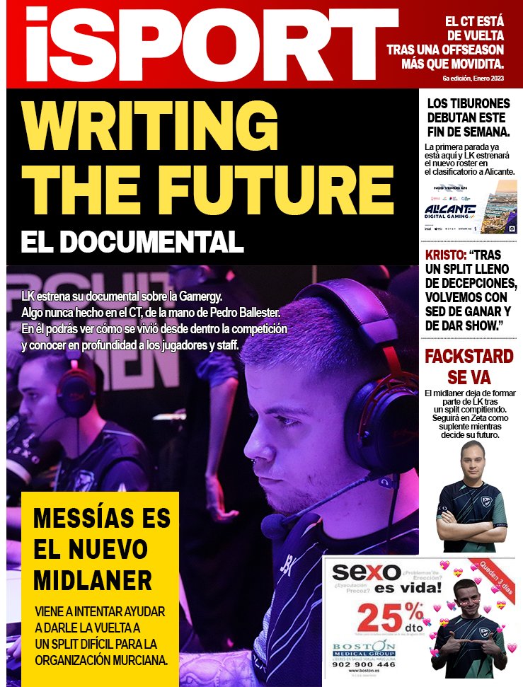 🚨 EL MESÍAS HA LLEGADO 🚨

Descubre en esta última edición de ISPORT los cambios en el roster de LK para este split 🫡

Y si no te has visto todavía el documental, no sé a qué estás esperando 😴