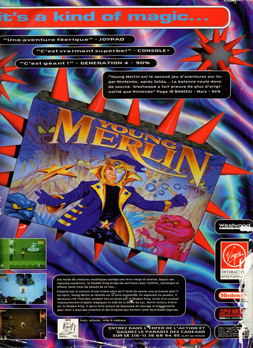 AllmightoFranky's tweet photo. Il est l'heure de la publicité dans les mags JV des #80s #90s!Ici des pubs vues dans le #SuperPower 19 de mars 1994!Double page pour #ClayFighter, puis Val d'isere championship et #YoungMerlin sur #Supernintendo!! #retro #retrogaming #oldschool #culturepub #supow! https://t.co/gN7uw6lyfj