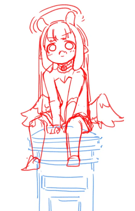 I can't draw anything cute these days 