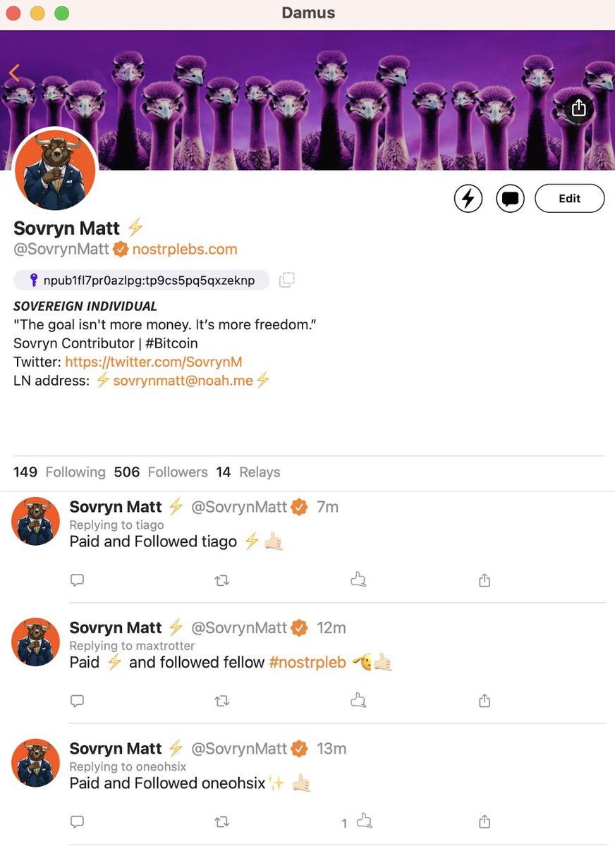 Sovereign_Matt's tweet photo. Passed the 500 follower milestone on #Nostr @damusapp. 
Giving out sats over the LN⚡️ to celebrate 🍊🥳🤙🏻. 

https://t.co/080vjo3MZE https://t.co/WdNfsMYfNp