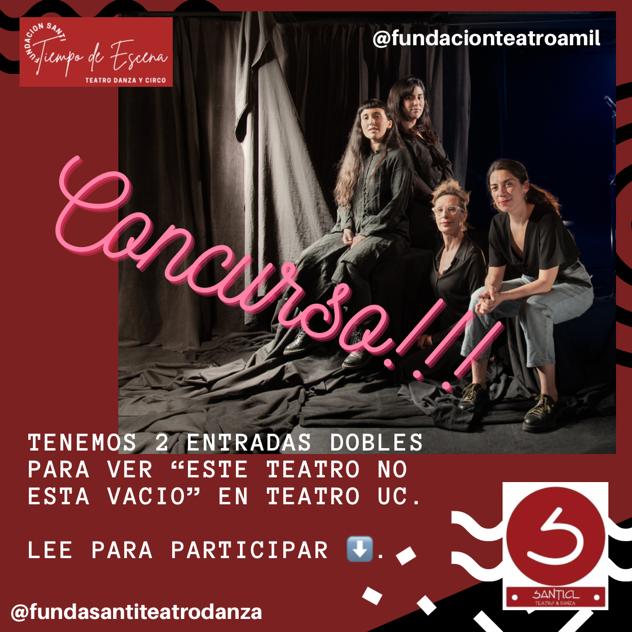santiteatro's tweet photo. ¿Quieres ver esta magnífica obra premiada por el @circulocriticosartedechile el 11 de enero?
Sigue a @fundacionteatroamil 
A nosotros @fundsantiteatrodanza 
Y etiqueta a la persona con que quieres ir.

¡No te quedes abajo! https://t.co/gtLZ3NTyye