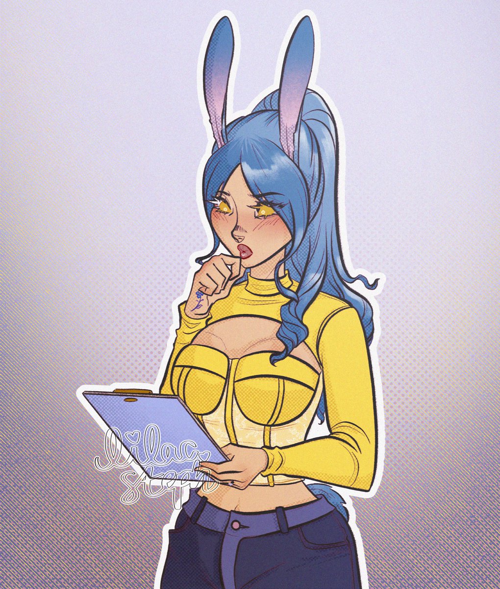 stephlilac's tweet photo. Happy year of the rabbit 🐰 
Have bunny Alora bc if she’d be an animal she’d a cute bunny ok
#GLOWINX https://t.co/o4Q4YuEK4t