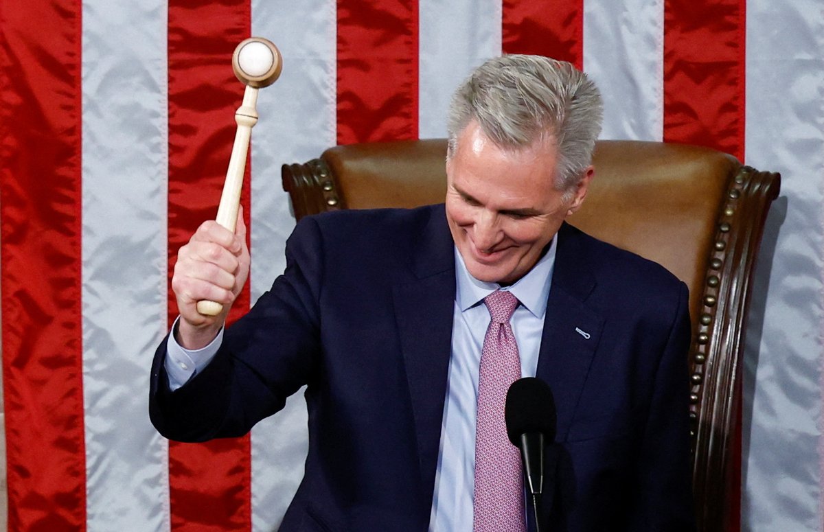 New speaker of the House Kevin Mccarthy. His opening speech was like a birthday speech in a pub. Nothing respectful to the high institute in the USA. What about the future????

#HouseSpeaker #HouseofRepresentatives #democracy