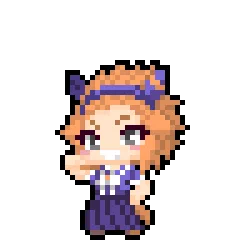去年生まれたオリジナル 48x48ウマ娘ちゃん活躍させる場所があるかと問われると特段ない#ドット絵 #オリジナル #ウマ娘 