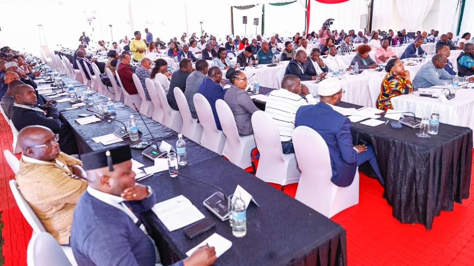 NdindiNyoro's tweet photo. Attending the ongoing retreat in Nanyuki led and hosted by the President H.E William Ruto bringing together the Cabinet, Principal Secretaries, CoG, Parliamentary Leadership, Chairpersons and other leaders.

Unity in serving.

We are African and Africa is our Business.. https://t.co/PgUTXMvB63