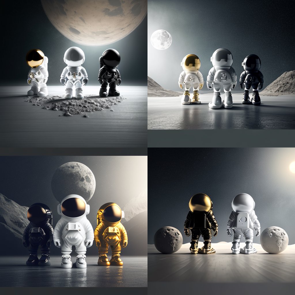 Loving the results of using only 2 or 3 prompts to <a href="/SneakHds/">SneakHeads®</a> characters using #ai #midjourneyAi #art