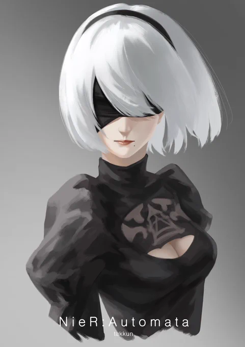 アニメ記念に2B #NieR  #NieRAutomata 