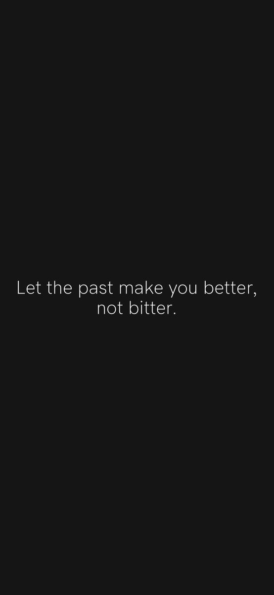 Let the past make you better, not bitter.
From <a href="/AppMotivation/">Motivation</a> #motivation #quote #motivationalquote

motivation.app/download