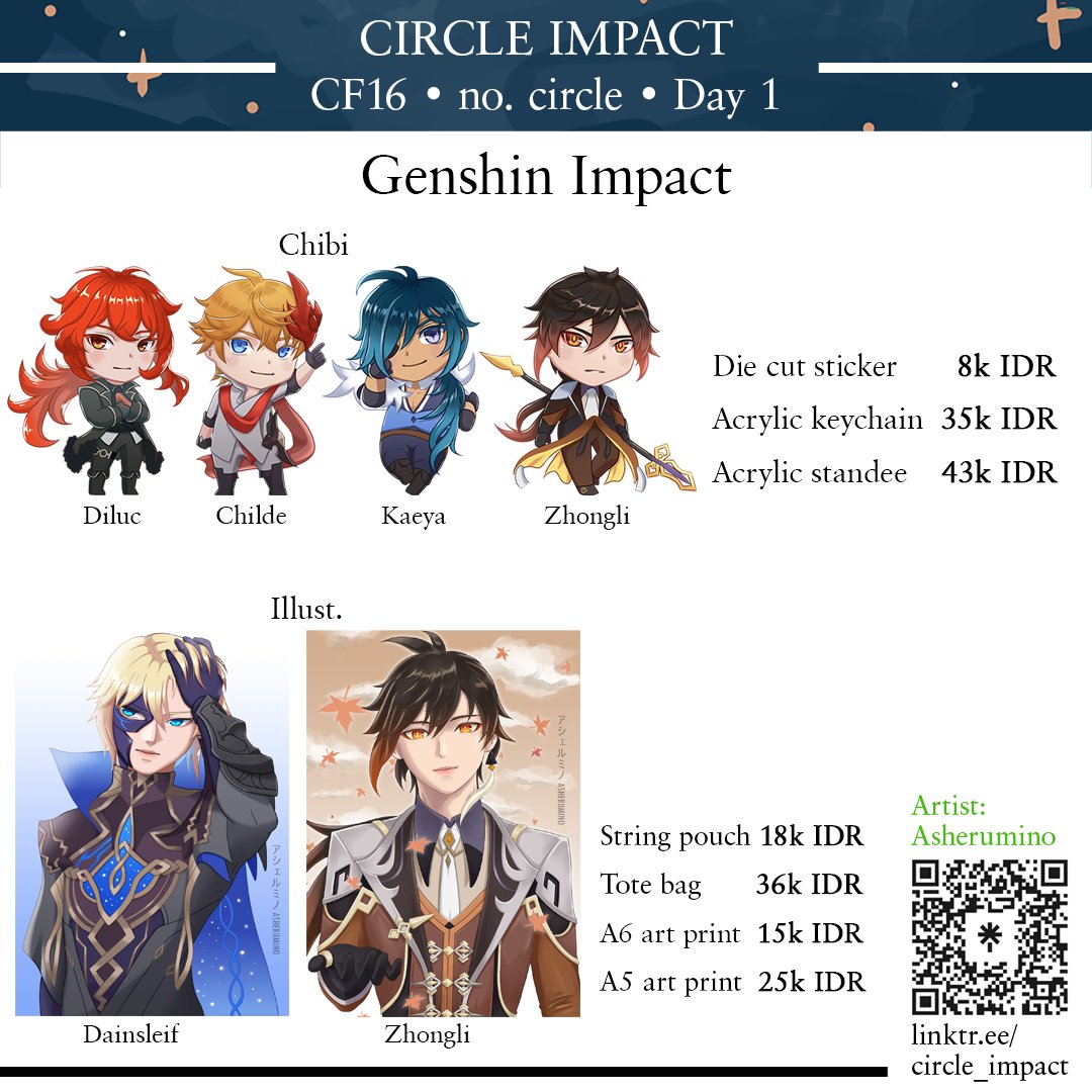 circle_impact's tweet photo. Scroll ⬆️
3/
Fanmerch by:
@HLKyroenna
@asherumino 

#GenshinImpact #genshin #diluc #kaeya #childe #tartaglia #ajax #zhongli #dainsleif #teyvat #onikabuto #fluorescentfungus #glazelily #nakuweed #callalily #qingxinflower #windwheelaster #valberry #jueyunchili https://t.co/aG8v23tM2M