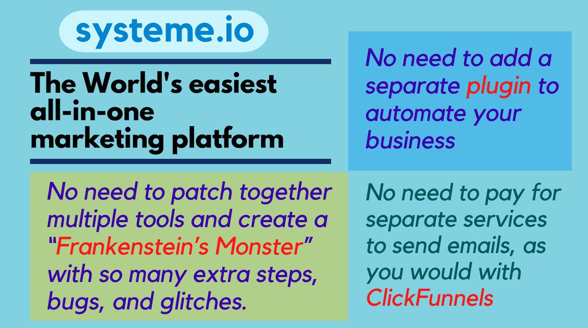 Marketing_Xpace's tweet photo. If you're shopping around for software solutions to set up your online business, make sure you give Systeme a try. Learn more: https://t.co/9jh1odBy1p
.
.
#bestbusinesssoftware #bestmarketingsoftware #bestbusinessplatform #allinonebusinesstool #marketingplatformin2023 #marketing https://t.co/XNfsXl1SfH