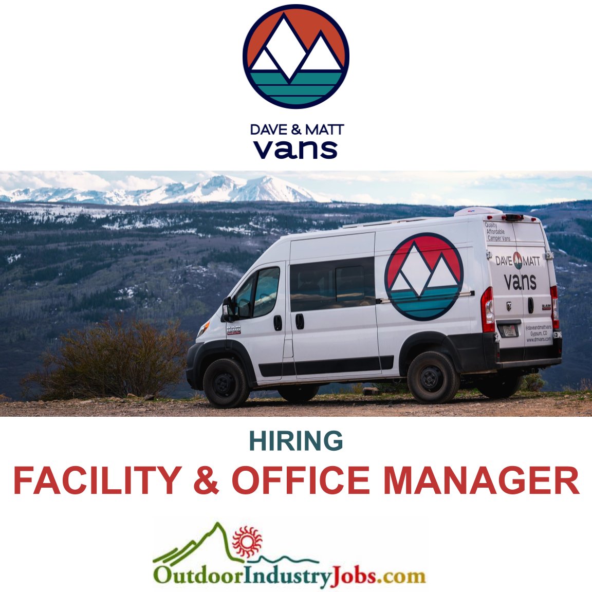 Apply Here: outdoorindustryjobs.com/JobDetail/GetJ…

#outdoorindustryjobs #daveandmattvans #vanlife #iliveinavan #riflecolorado #rifleco #coloradojobs #denverjobs #officemanager #officemanagers #officemanagerlife #hiring #hiringnow
@daveandmattvan