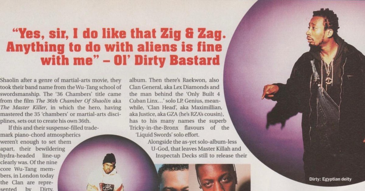 DoubleZCreative's tweet photo. That one time we crossed paths with ⁦@WuTangClan⁩ legends ⁦@methodman⁩ and #oldirtybastard when they dropped into the #bigbreakfast  for some fun with #zigandzag and ended up getting a mention from the legend #odb in that months #selectmagazine https://t.co/n8ca56JZf3