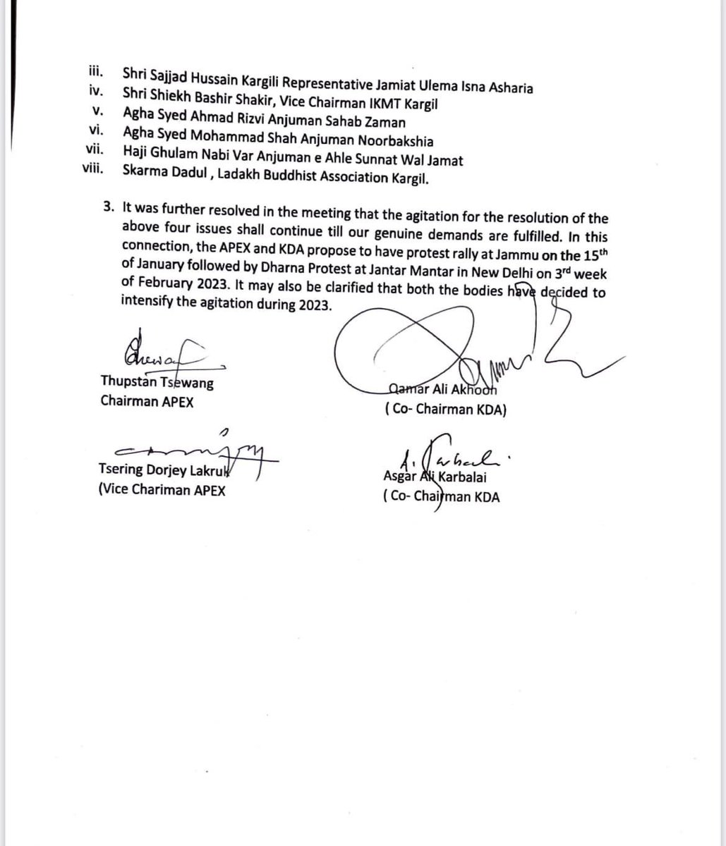 Today is the day when Apex Leh has completely surrendered before KDA, forgetting Buddhist interests. It is clear from their press conference that these so-called leaders of Ladakh who are sitting far away from their homeland have also distanced themselves from the Ladakhis.