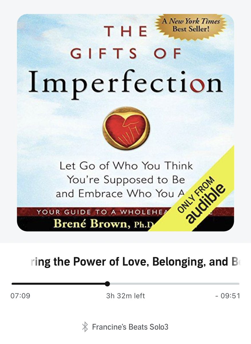 FSabens's tweet photo. Stepping into this new year with a new perspective on all things. Love this read from @BreneBrown I listen to it while I am at the gym instead of music &amp; it is definitely sticking with me. #scchat https://t.co/YUHlH22pOy